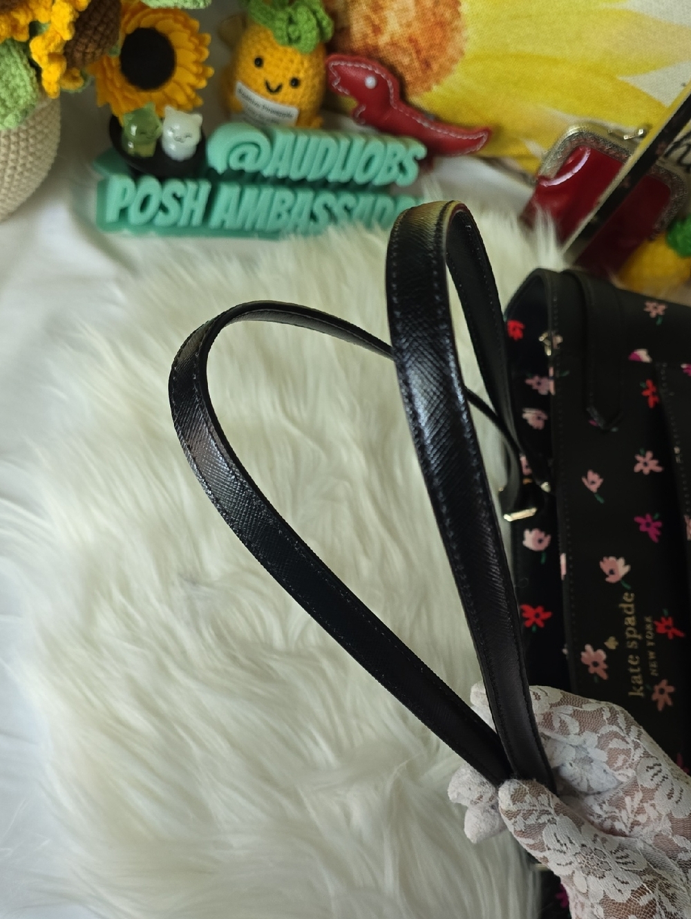 Kate Spade Black Floral Petite Tote GUC - Picture 14 of 16